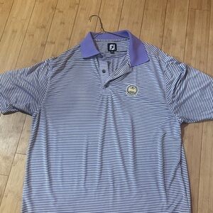 Men's Classic Striped Polo - Blue and Purple